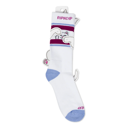 CALCETINES PEEKING NERMAL (PLUM / BLUE)