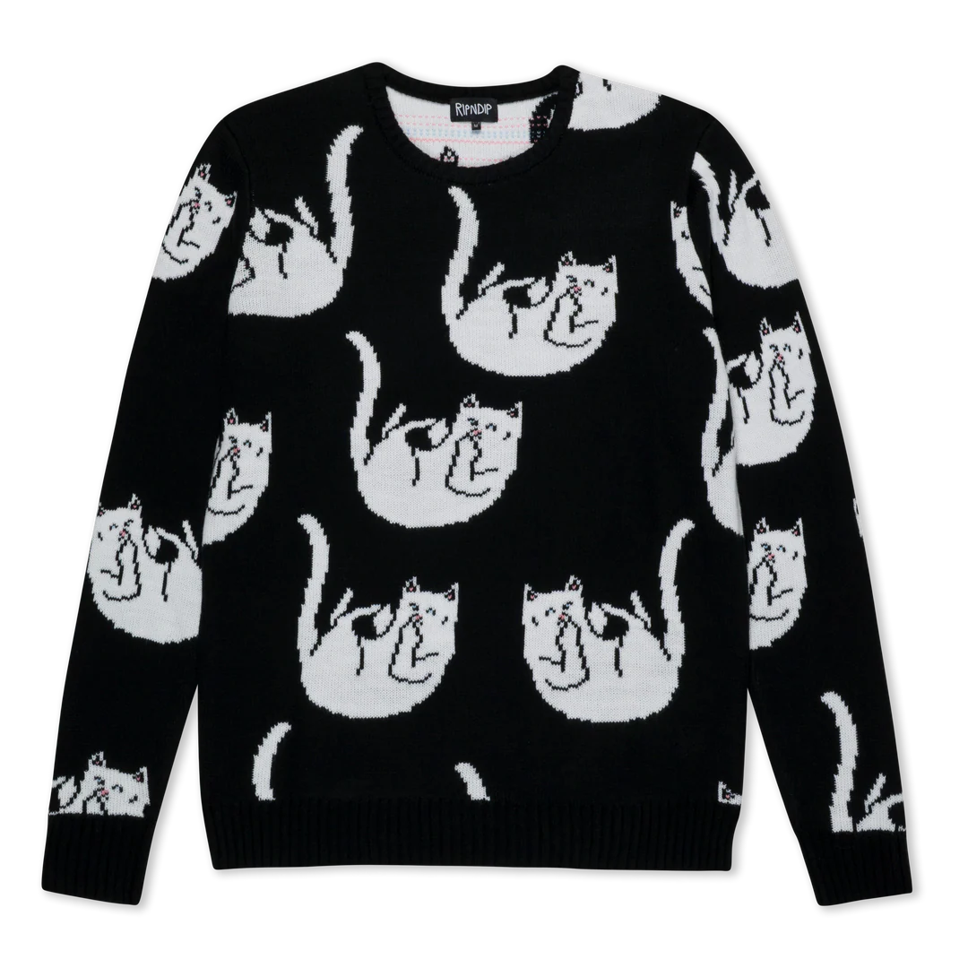 SUETER FALLING FOR NERMAL KNIT (NEGRO)