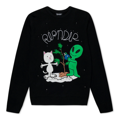 SUETER ALIEN / NERM CHRISTMAS LIGHT UP KNIT (NEGRO)