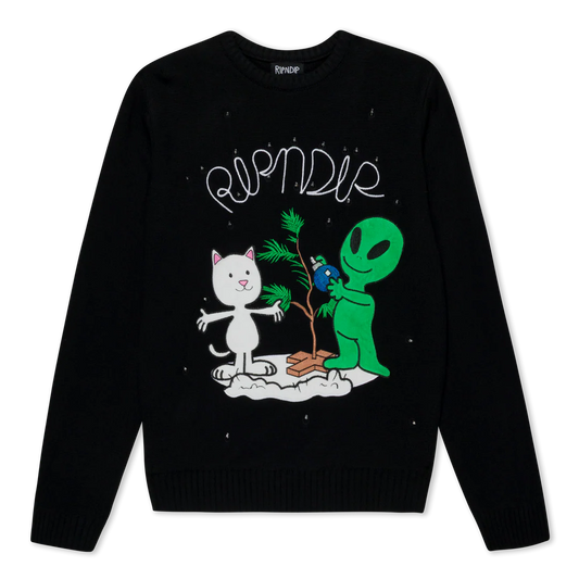 SUETER ALIEN / NERM CHRISTMAS LIGHT UP KNIT (NEGRO)