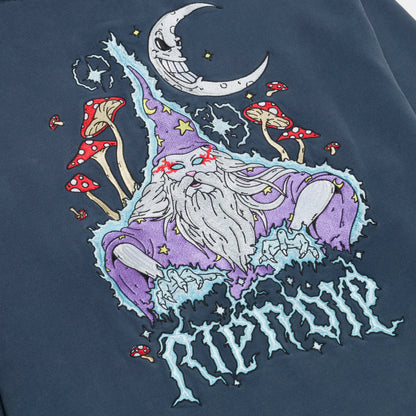 HOODIE ORACLE DOUBLE HOOD (NAVY MINERAL WASH)