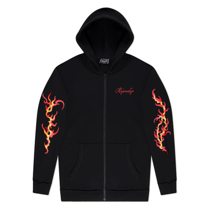 HOODIE INKED ZIP-UP (NEGRO)