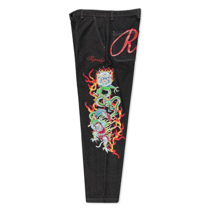 PANTALON INKED WIDE FIT DENIM (NEGRO)