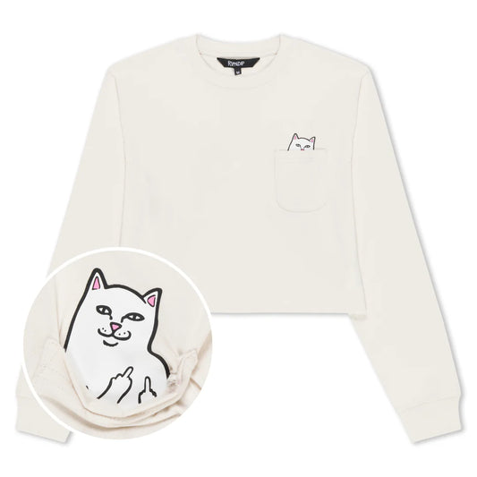 CROPPED LORD NERMAL LS POCKET (WARM GREY)