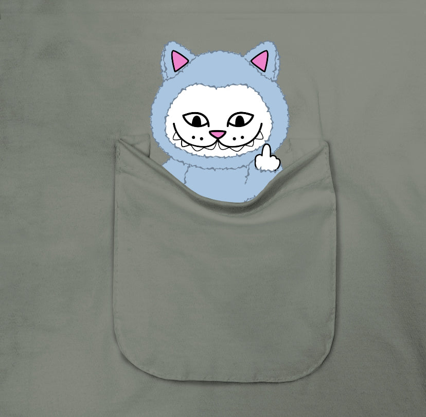 PLAYERA NERMBOOBOO POCKET (DUSTY SAGE)