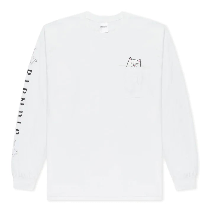 Playera Lord Nermal Pocket L/S (Blanco)