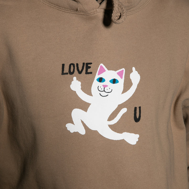 HOODIE Love U (Sandstone)