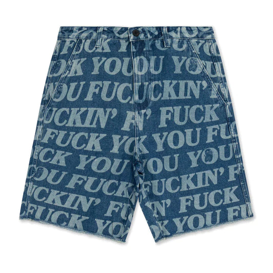 Pantaloneta Fuckin Fuck Denim (Wash)