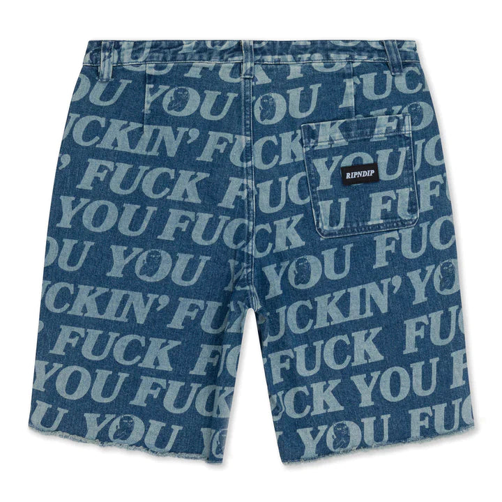 Pantaloneta Fuckin Fuck Denim (Wash)