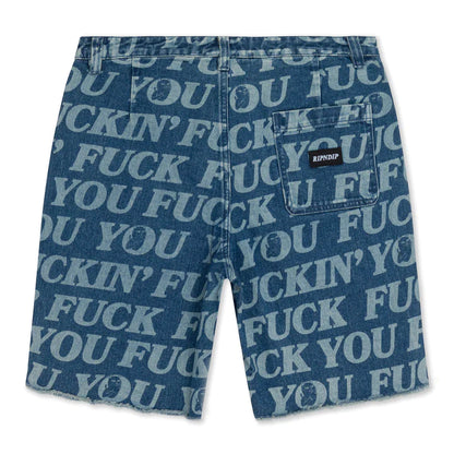 Pantaloneta Fuckin Fuck Denim (Wash)