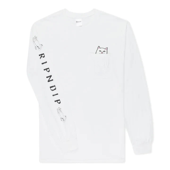 Playera Lord Nermal Pocket L/S (Blanco)
